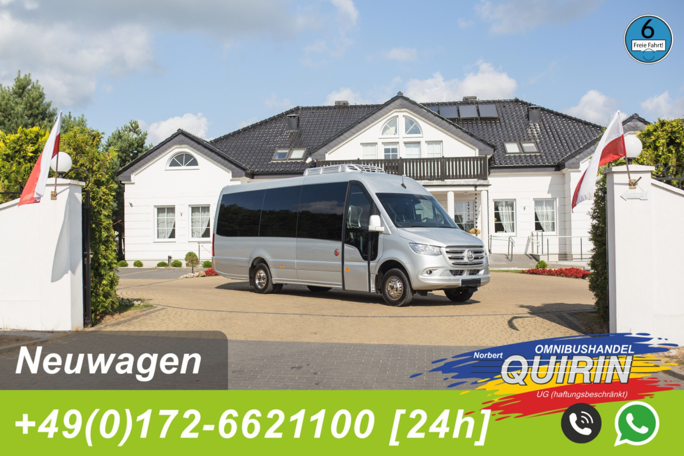 Mercedes-Benz Sprinter Kleinbus 20 Sitzer Sprinterbus.