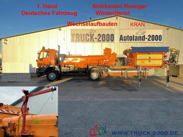 MAN 14.255 4x4 Sinkkasten Kanaleiniger Winterdienst