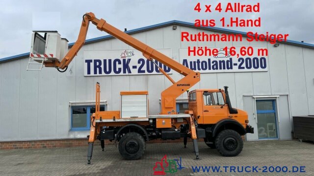 Mercedes-Benz U 1850 L 4x4 Ruthmann Steiger 17m seitl.12m 1.Hd