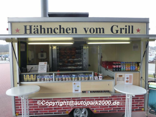 Gamo Grill Hähnchen Imbiß Haxe Fritteuse Verkaufswagen