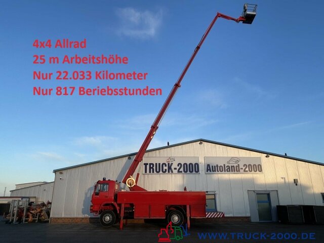 MAN 18.280 4x4 Feuerwehr 25m Höhe Rettungskorb