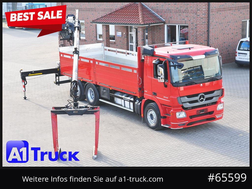 Mercedes-Benz Actros 2546 MP 3, HIAB Kran, Lift-Lenkachse,