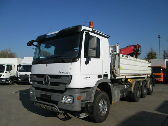 Mercedes-Benz ACTROS 2648/3248 L 6x4/8 Kipper MEILLER KRAN