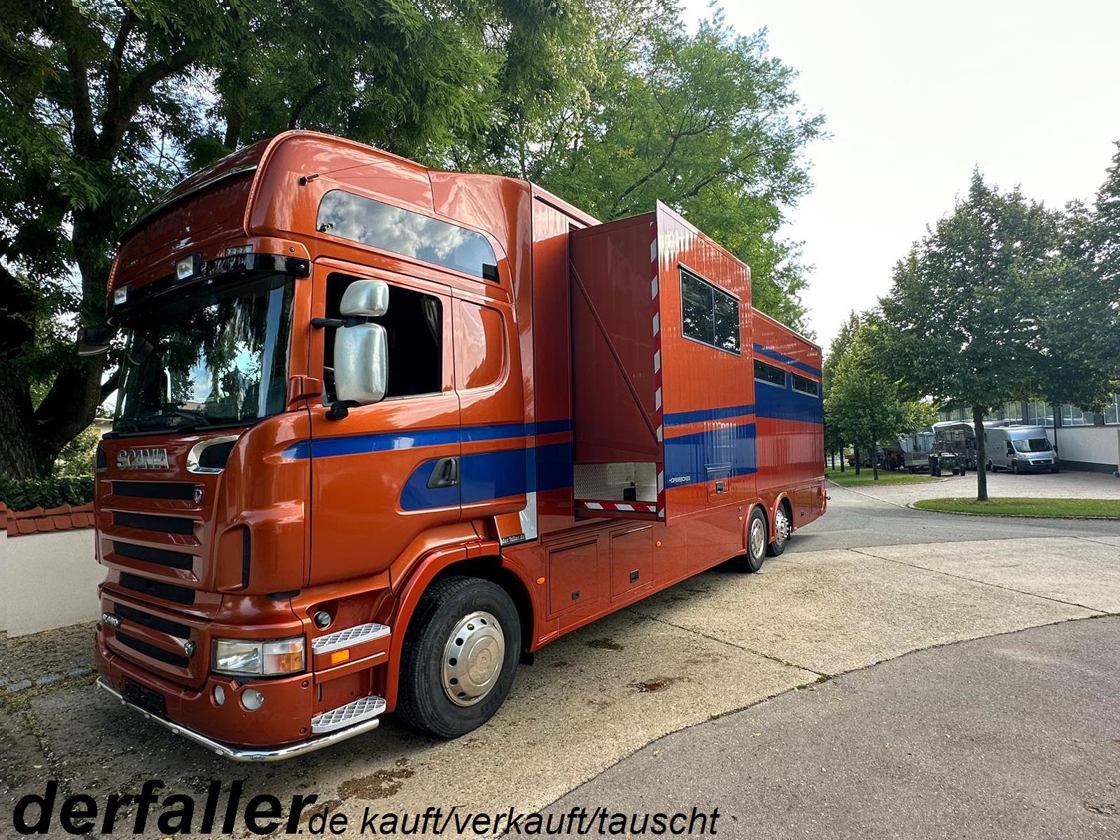 Scania R380 STX 6 Pferde Popout Wohnmobilzulassung