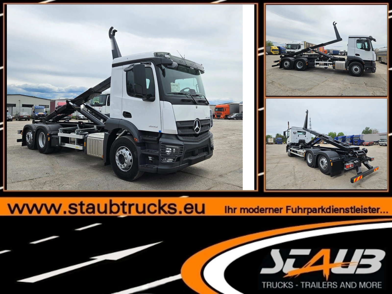 Mercedes-Benz Actros 2543L Abrollkipper- ab Lager- 2369 mtl.