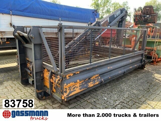 Meiller Abrollcontainer mit Kran Hiab 071 AW B3, ca.