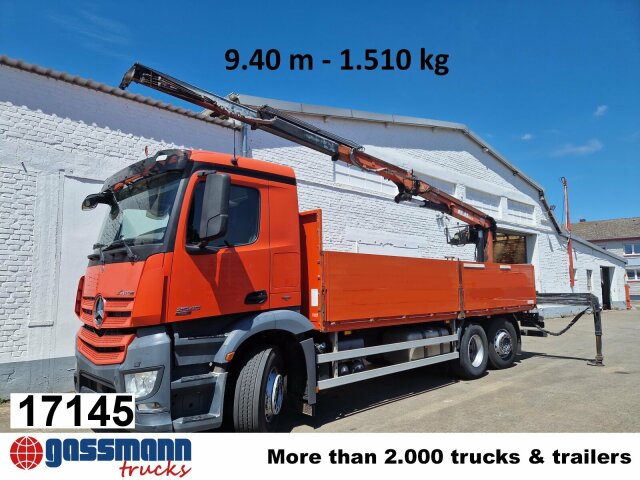 Mercedes-Benz Arocs 2545 L/6x2/4, Atlas Kran, 145.2-A19 VB,