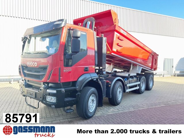 Iveco Trakker AD410T50 8x4, Stahlmulde ca. 16m³,