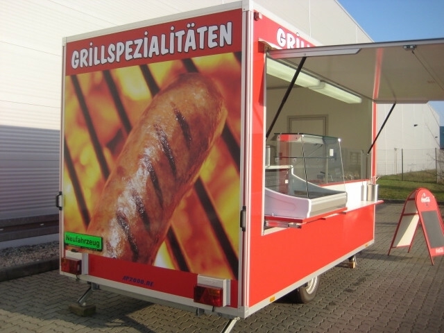 Trailor Imbißanhänger Kühltresen Friteuse Grill Bräter Neu