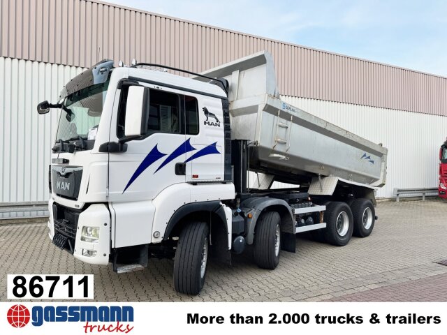 MAN TGS 35.500 8X4 BB, Intarder, Stahlmulde ca.