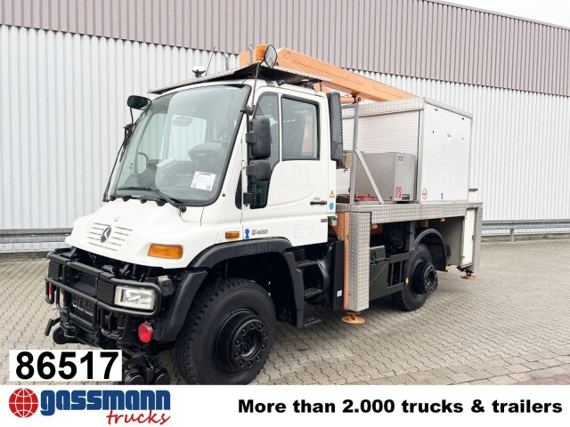 Unimog U 400 4x4, Zweiwege ZW110, Ruthmann Steiger 13m