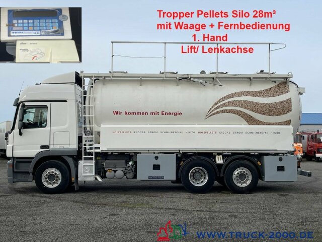 Mercedes-Benz Actros 2544 Silo Holz Pellets 28m³ inkl. Waage