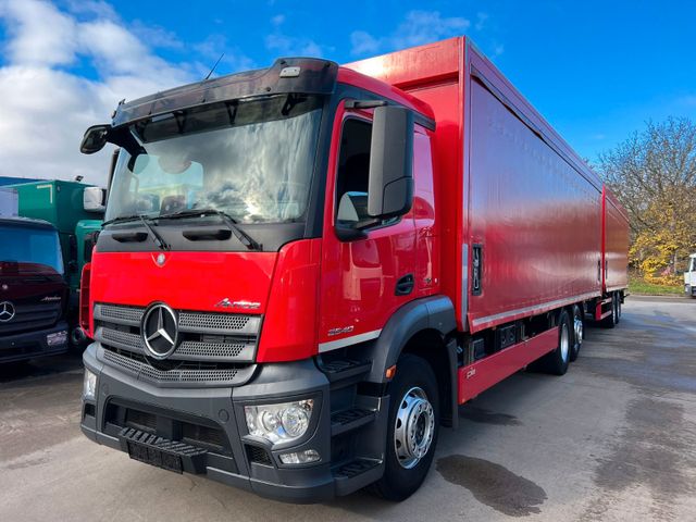 Mercedes-Benz ANTOS 2540 L Getränkezug 8,25 m LBW m.Anhänger