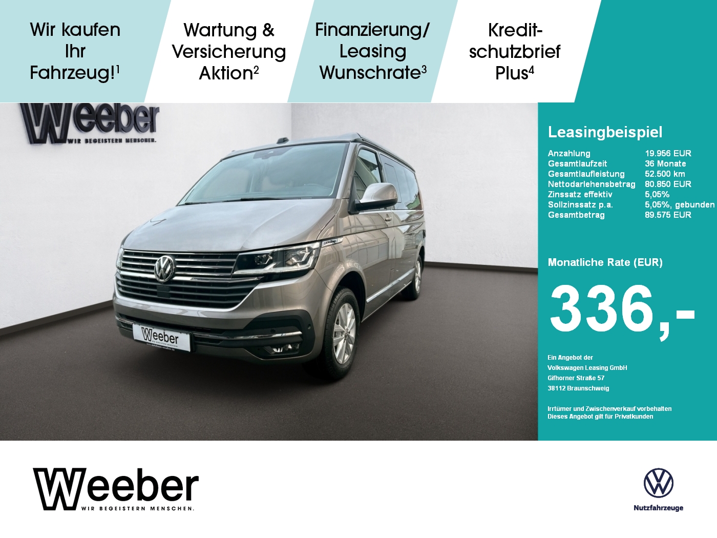 Volkswagen T6.1 California 2.0 TDI DSG Ocean AHK Navi LED