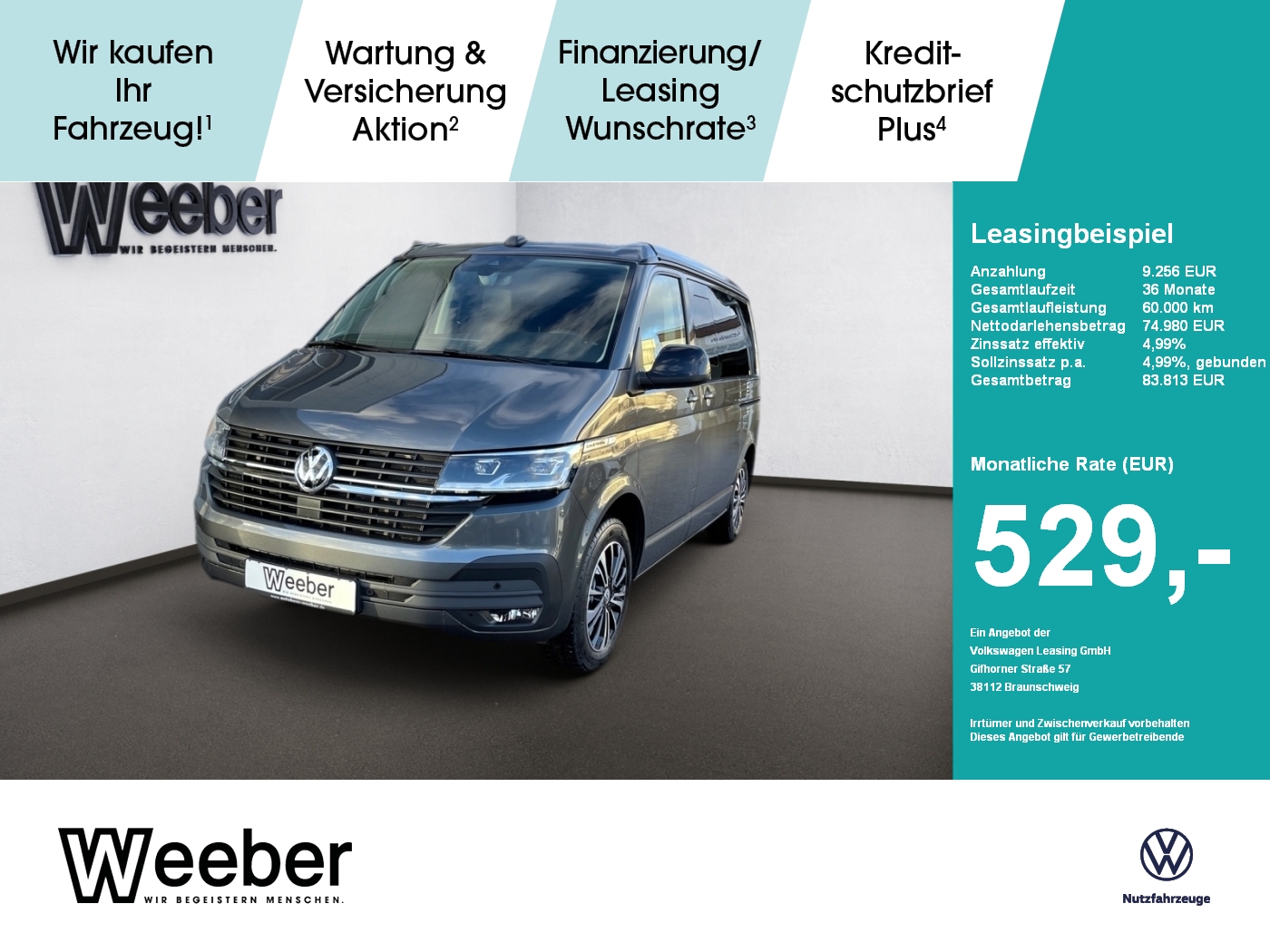 Volkswagen T6.1 California 2.0 TDI DSG Beach Tour Edition