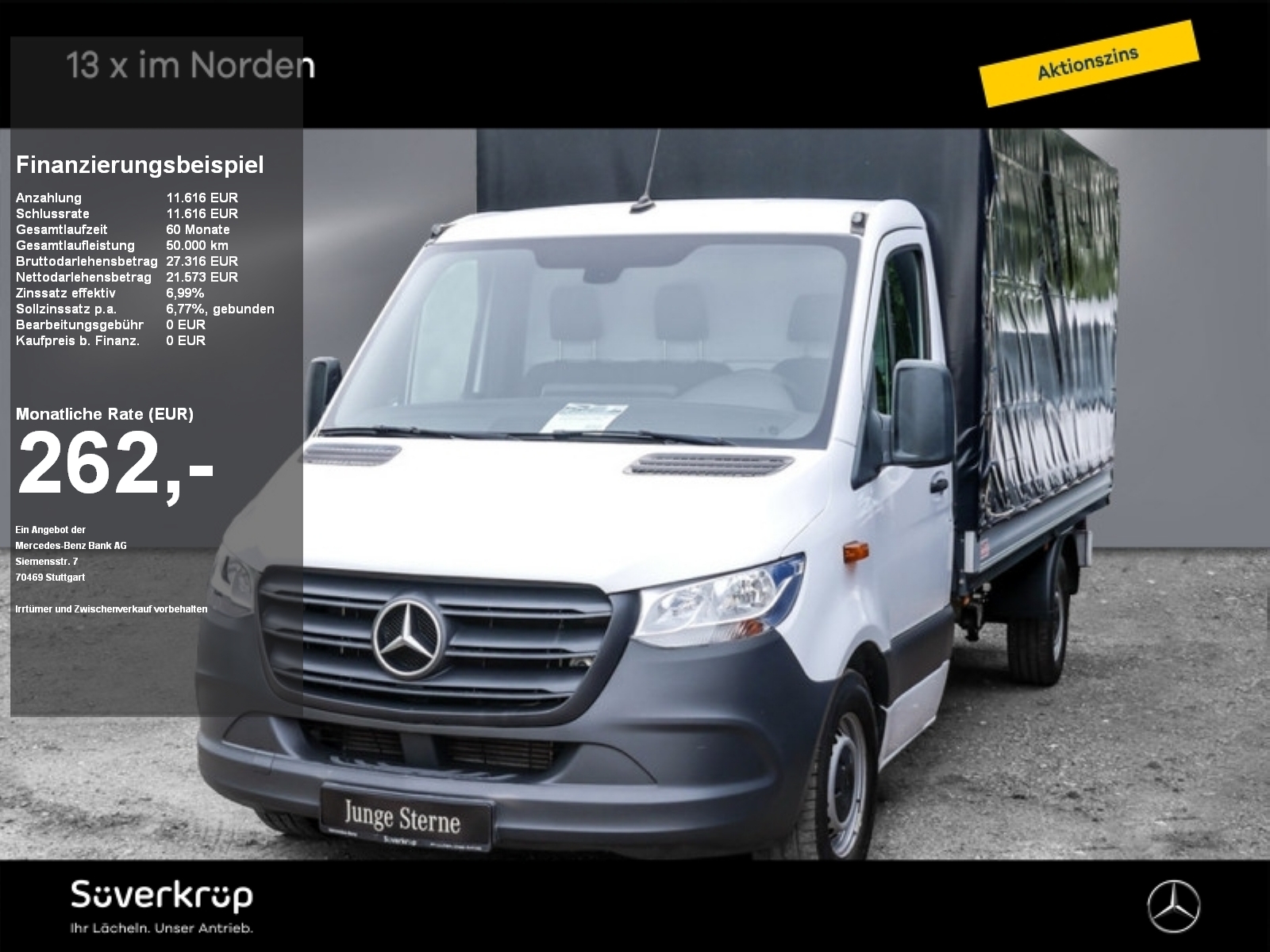 Mercedes-Benz Sprinter 314 Pritsche maxi Plane u. Spriegel AHK