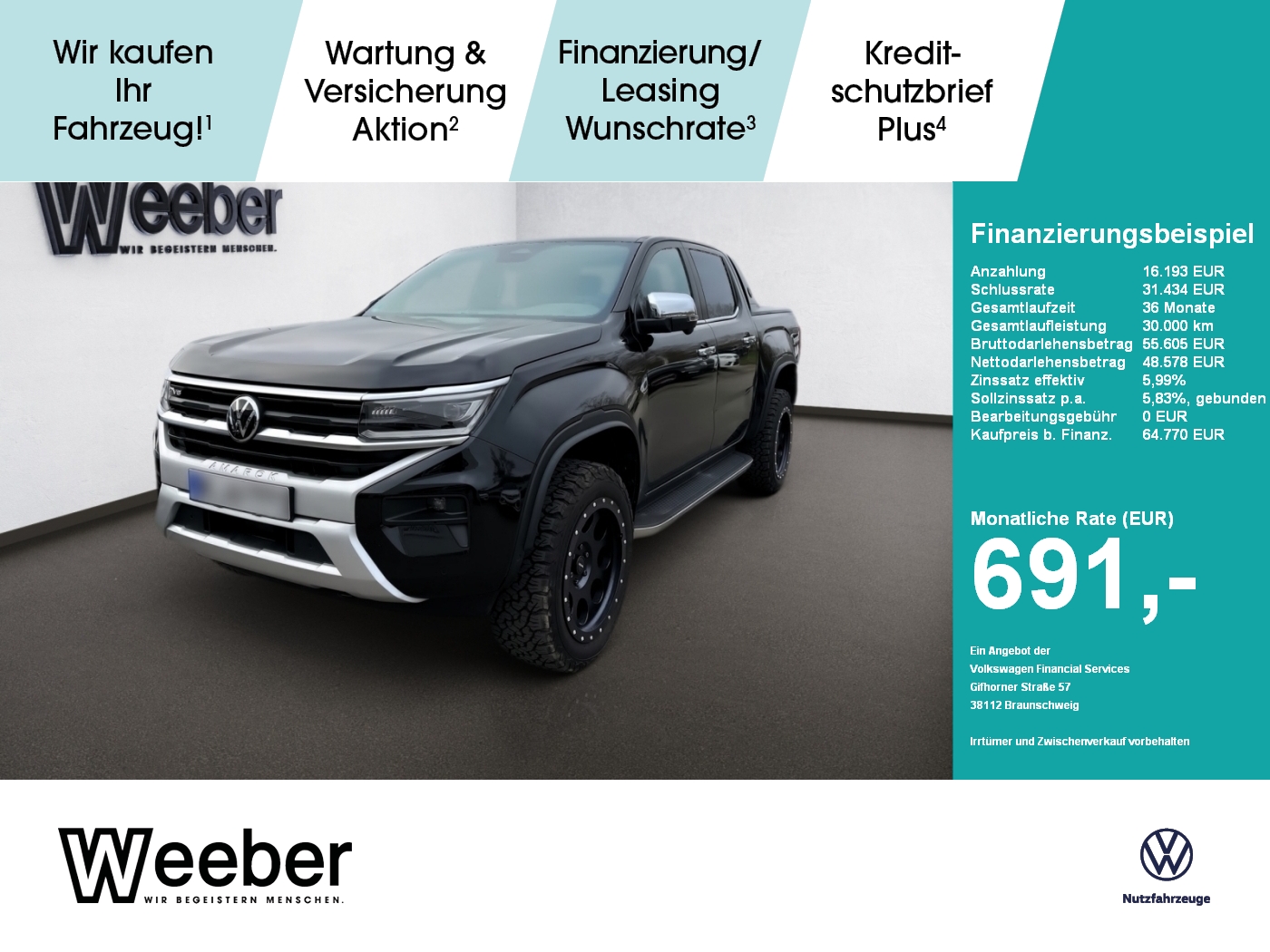 Volkswagen Amarok 3.0 TDI 4Motion 10-Gang Automatik Aventur