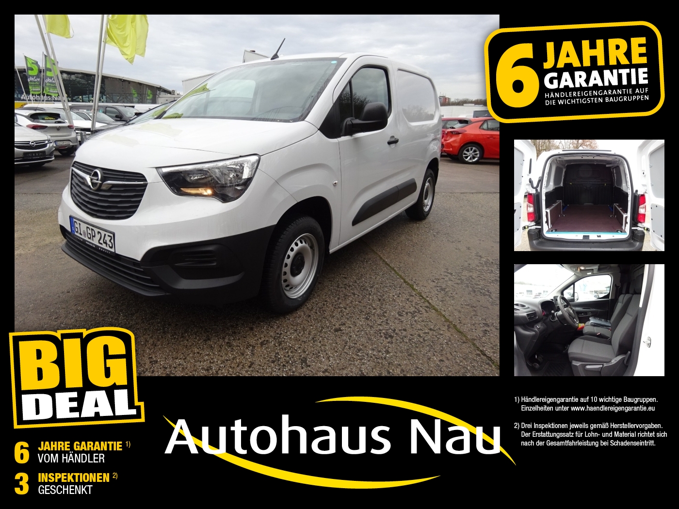 Opel Combo Cargo GEWERBE Angebot Radio, BT, Klima Edition