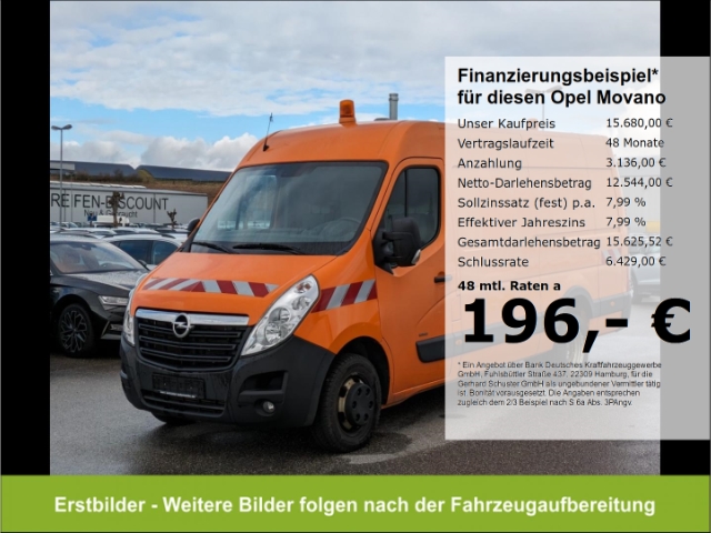 Opel Movano Kasten L3H2 3,5t 2.3Bi-D*AHK Navi Tempom