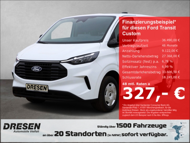 Ford Transit Custom Trend 300 L2 2.0 EcoBlue 136PS Kamera/Sync4/DAB+