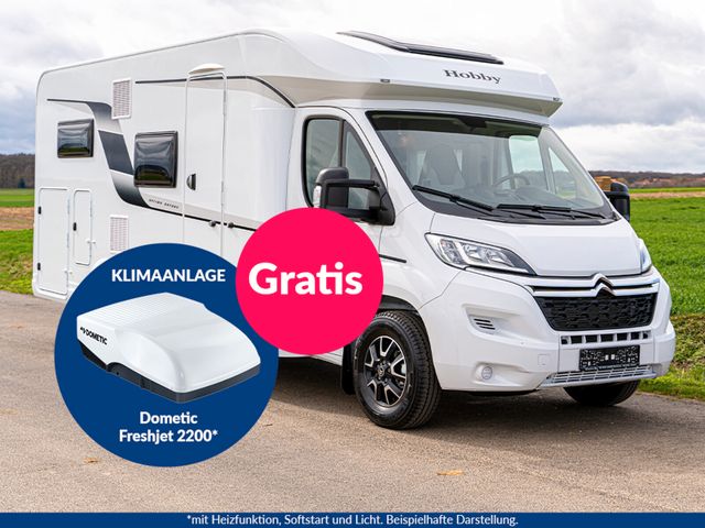 Hobby Optima OnTour Alkoven A60 GF Gratis Klimaanlage!