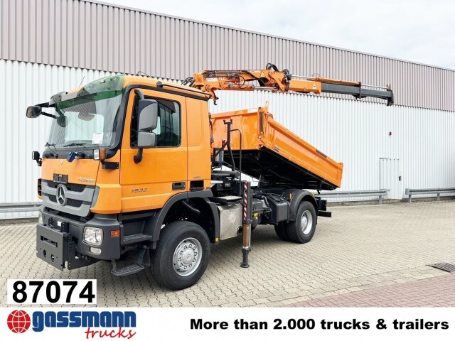 Mercedes-Benz Actros 1832 AK 4x4, Winterdienstaustattung, Kran