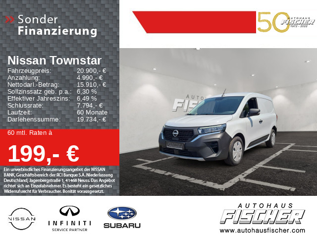 Nissan Townstar Kasten L1 2.0t 1.3 Acenta Trenngitter Klima LRB