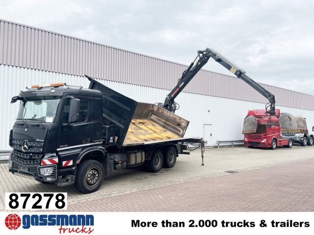 Mercedes-Benz Arocs 3345 K 6x4, Heckkran Hiab Jonsered