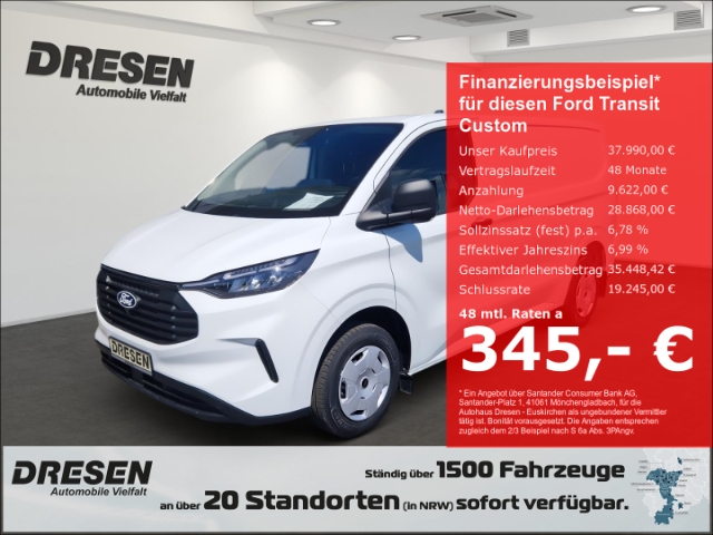 Ford Transit Custom Trend 280 L1 2.0 EcoBlue 136PS Kamera/LED/Sync 4