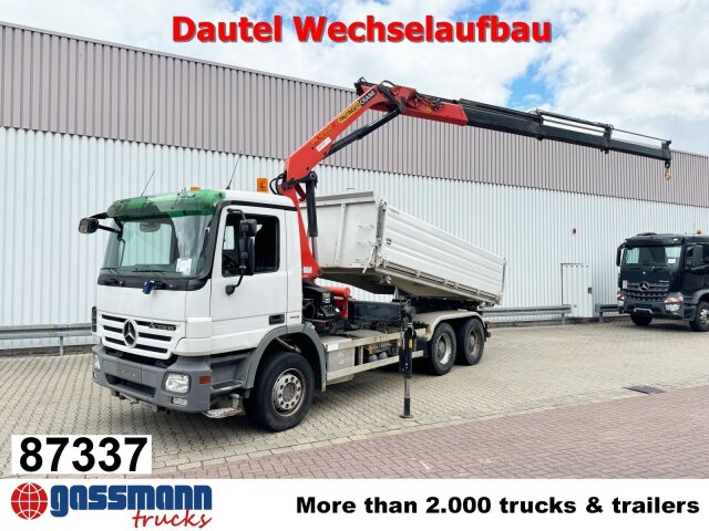 Mercedes-Benz Actros 2644 LK 6x4, Dautel Wechselsystem, Kran