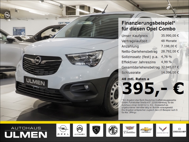 Opel Combo E Cargo - e Totwinkelassistent Temp Tel.-Vorb. Berganfahrass. Freisprech