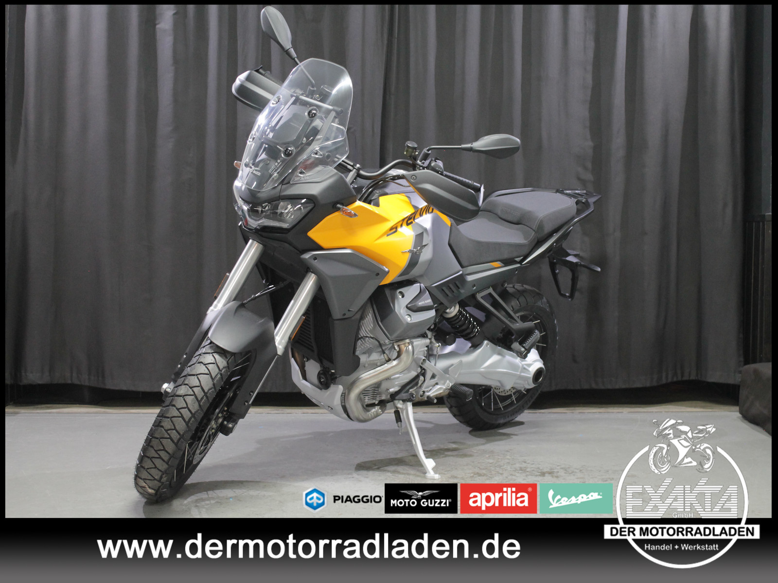 Moto-Guzzi V100 STELVIO E5+ YELLOW SAVANA / TAGESZULASSUNG