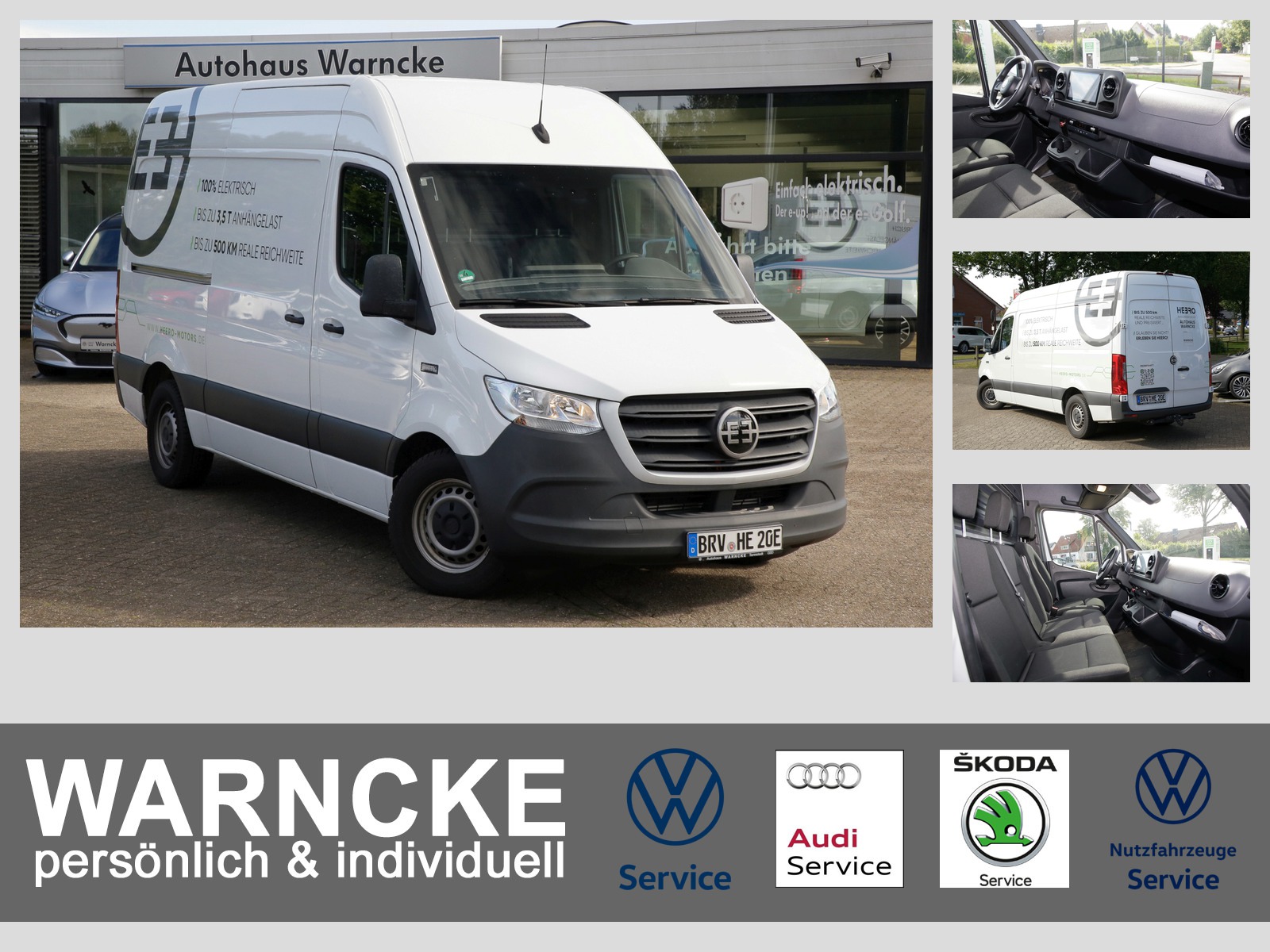 Mercedes-Benz HEERO e-Sprinter 95kWh real bis 400km 3,5t-AHK Klima