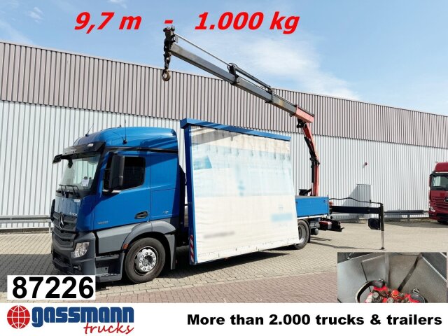 Mercedes-Benz Actros 1836 L 4x2, Glastransporter, Heckkran