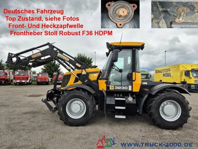 JCB Fastrac HMV 3230 2 Zapfwellen + Frontheber Stoll