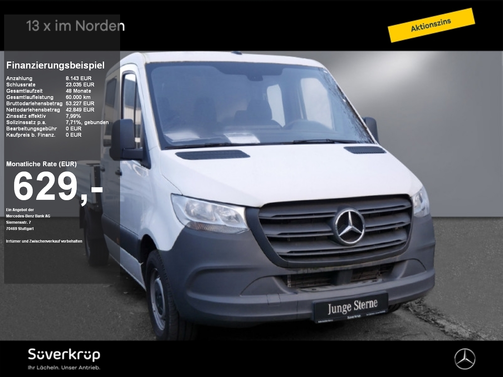 Mercedes-Benz Sprinter 315 Doka Pritsche Klima AHK Sitzh Tempo