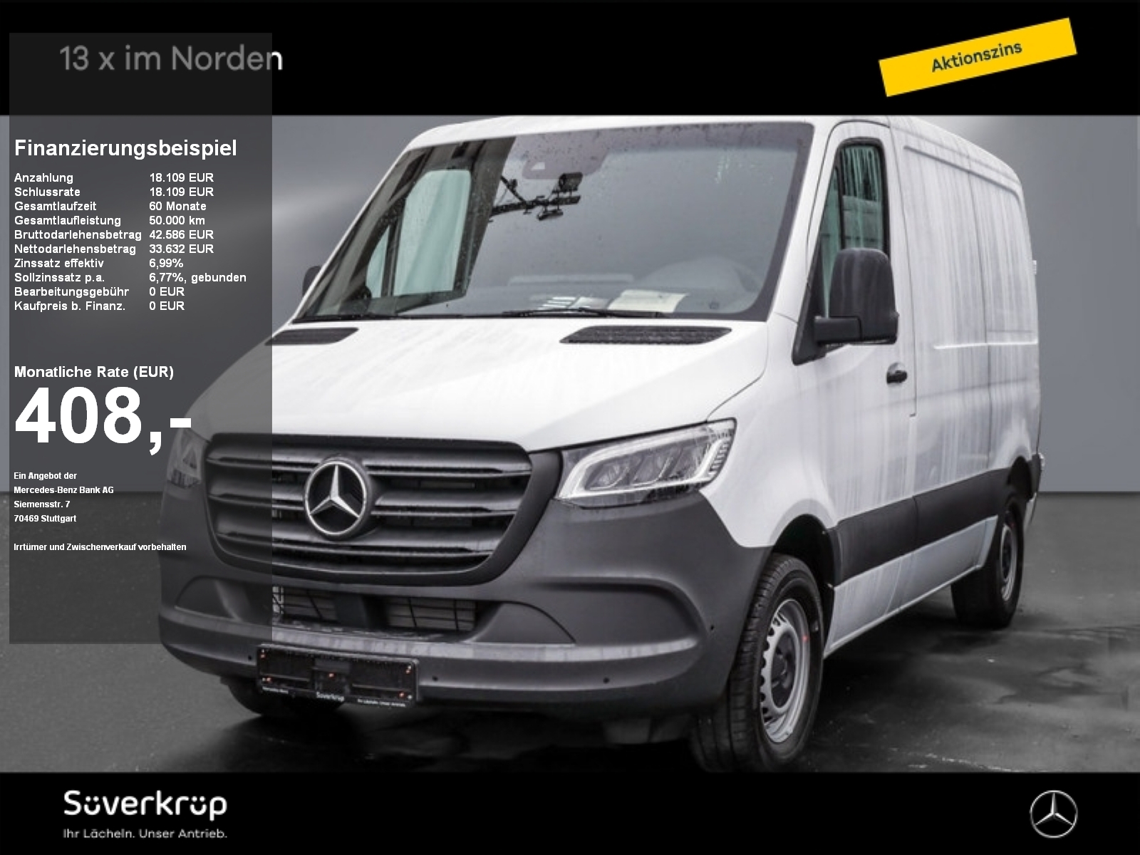 Mercedes-Benz Sprinter 315 Kasten Aut. LED MBUX AHK KAMERA TWA