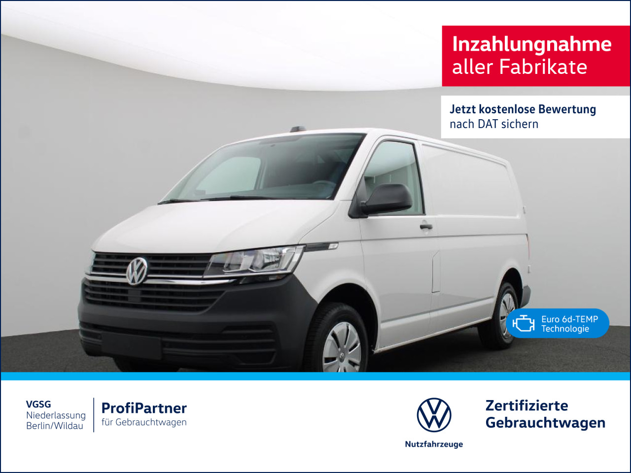 Volkswagen T6.1 Kasten KR Vorb. AHK+Navi+PDC+Sitzheizung ZV T6.1 Kasten KR Vorb. AHK+Navi+PDC+Sitzheizung Klima ZV