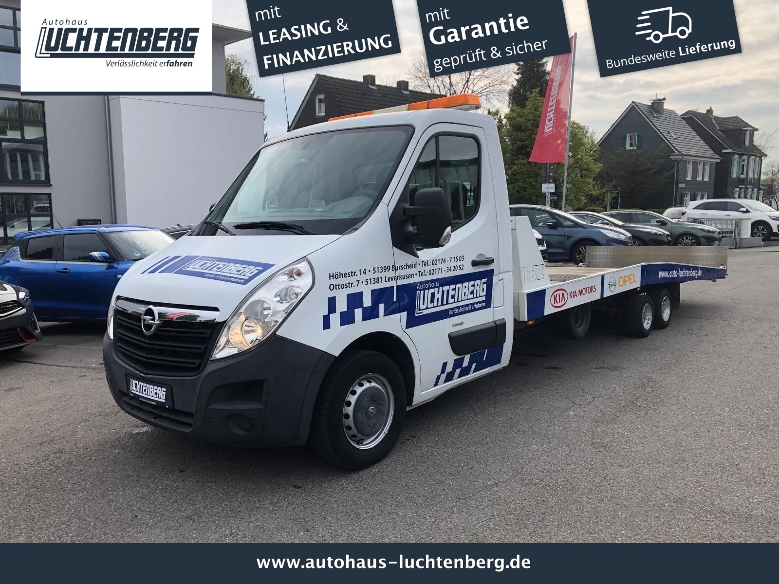 Opel Movano 2.3 3.5T ABSCHLEPPER TBZ-AUFBAU+KLIMA+BLUETOOTH-FREISPRECH+