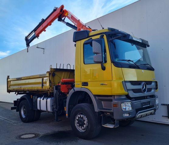 Mercedes-Benz 1841 AK 4x4 Actros MP3 Meiller Kipper Kran Atlas