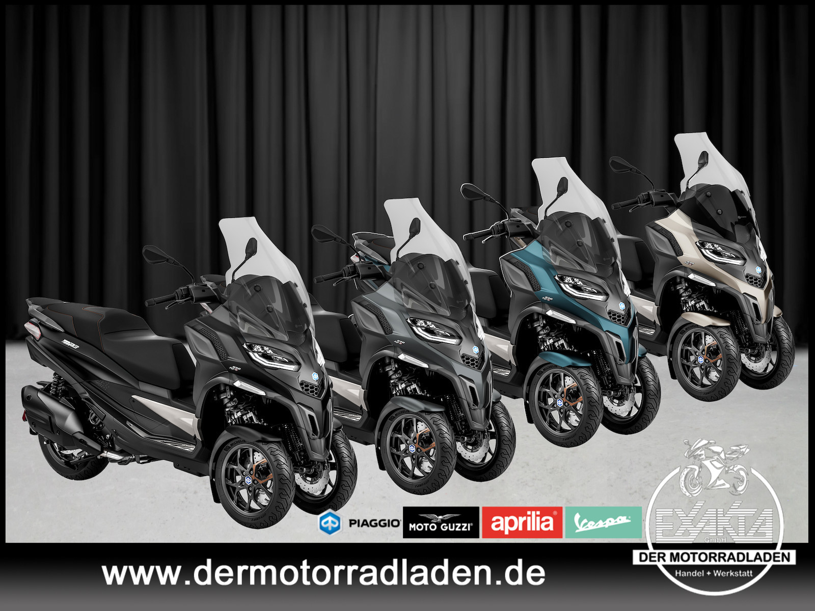 Piaggio MP3 530 EXCLUSIVE E5 4x Farben / AKTION ab 2,99% eff. Zins