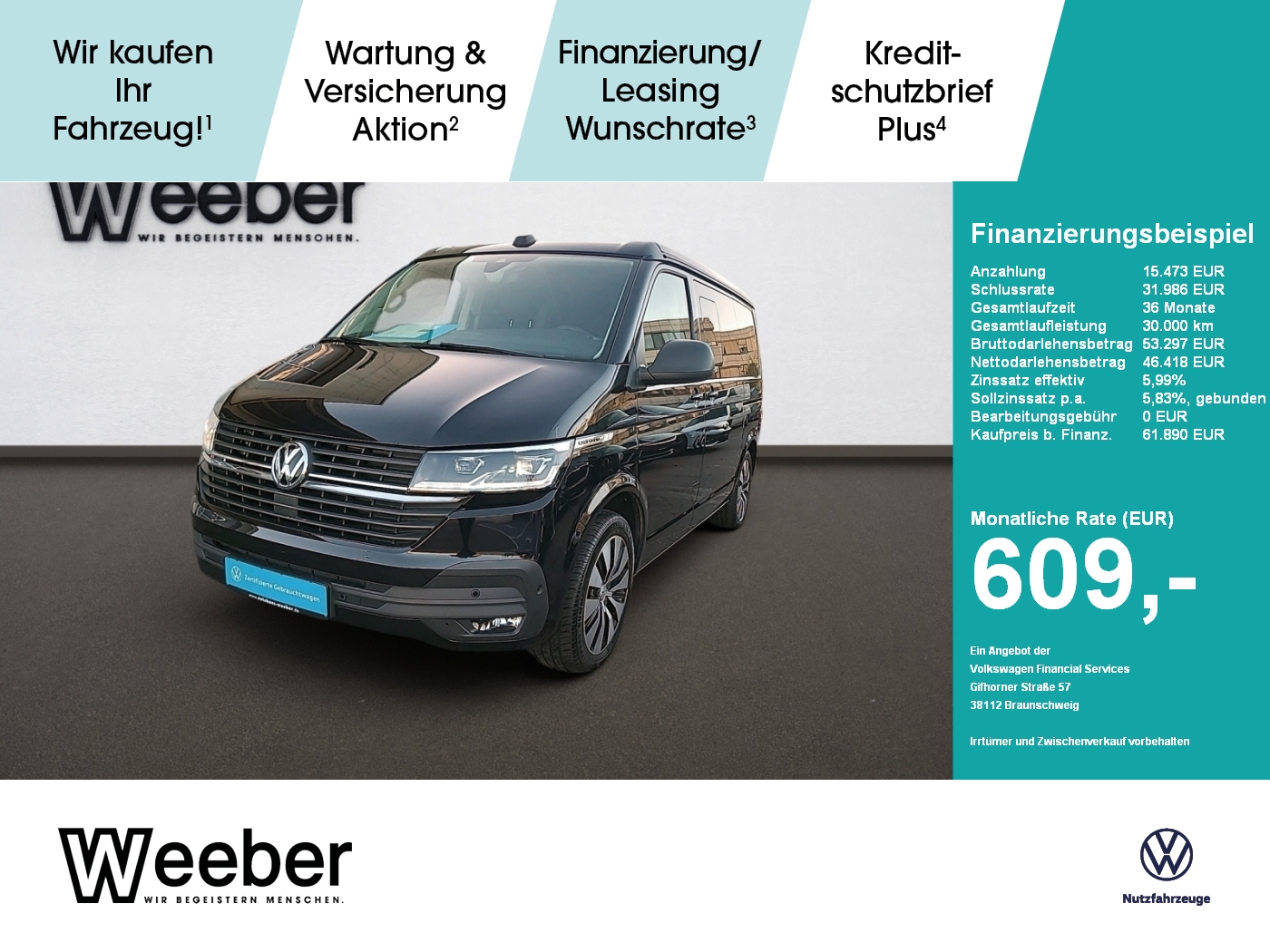 Volkswagen T6.1 California 2.0 TDI DSG 4Motion Beach AHK