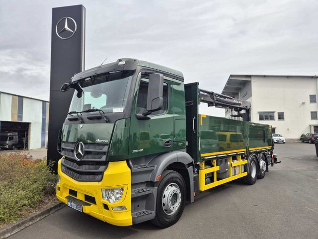 Mercedes-Benz Antos 2542 LL 6x2 Baustoffpritsche Kran Hiab 177