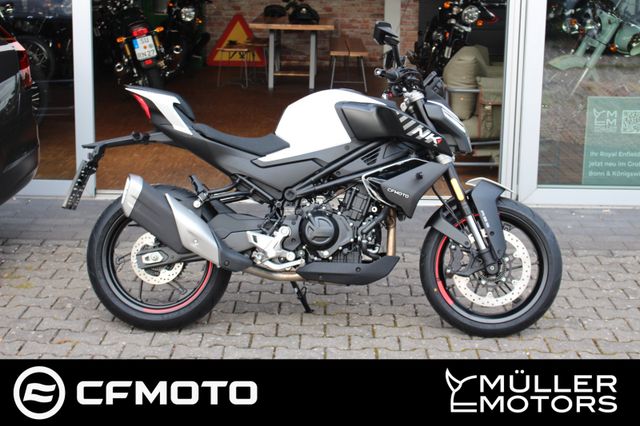 CFMOTO 450NK Nebula White +2024+NEUES MODELL+A2-BIKE+