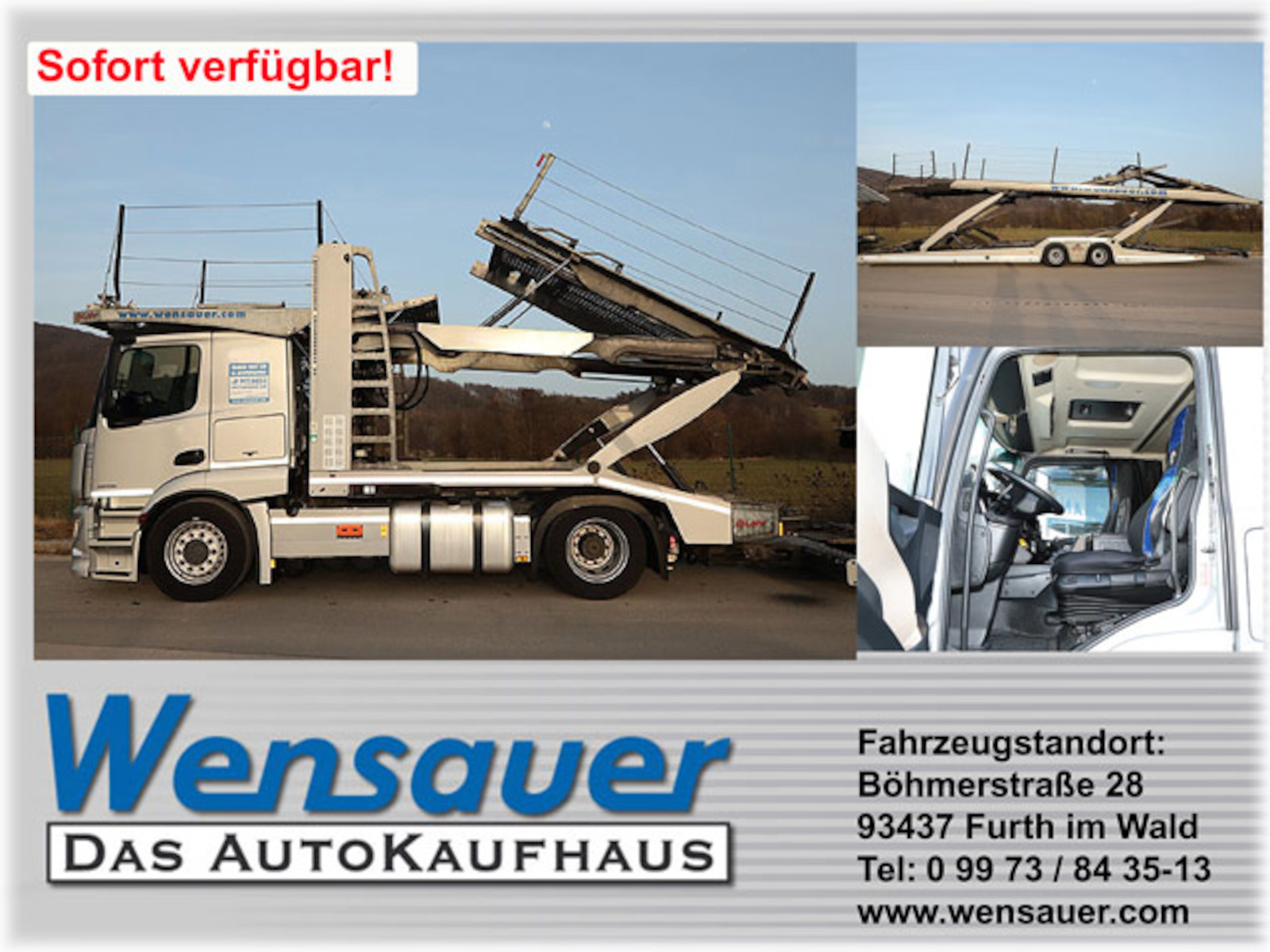 Mercedes-Benz Actros 1846LSNRA + Lohr Eurolohr200C2 -TÜV 03/25 - Autotransporter