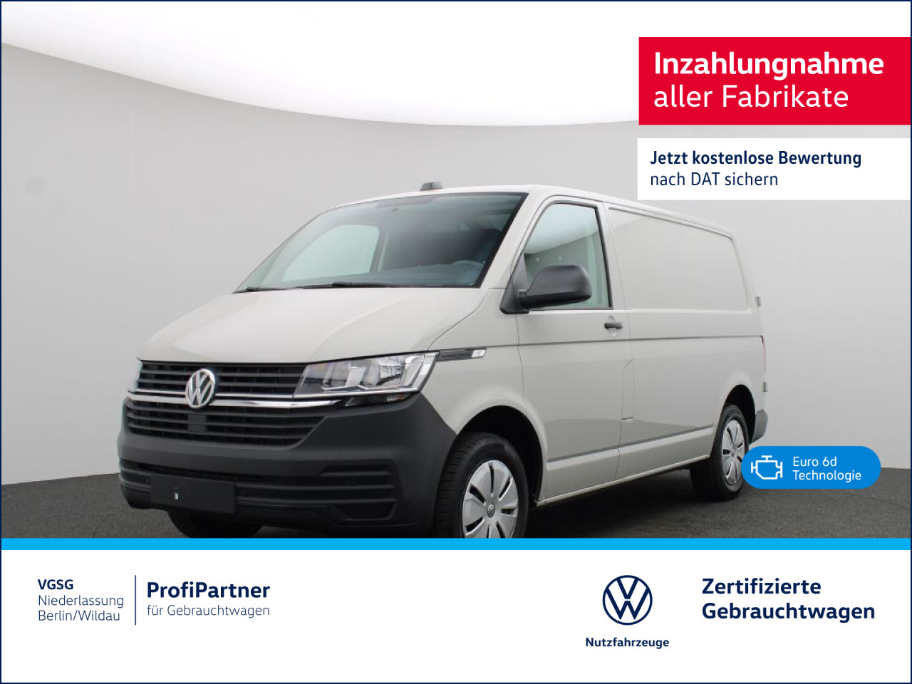 Volkswagen T6.1 Kasten KR TDI Klima Navi ZV