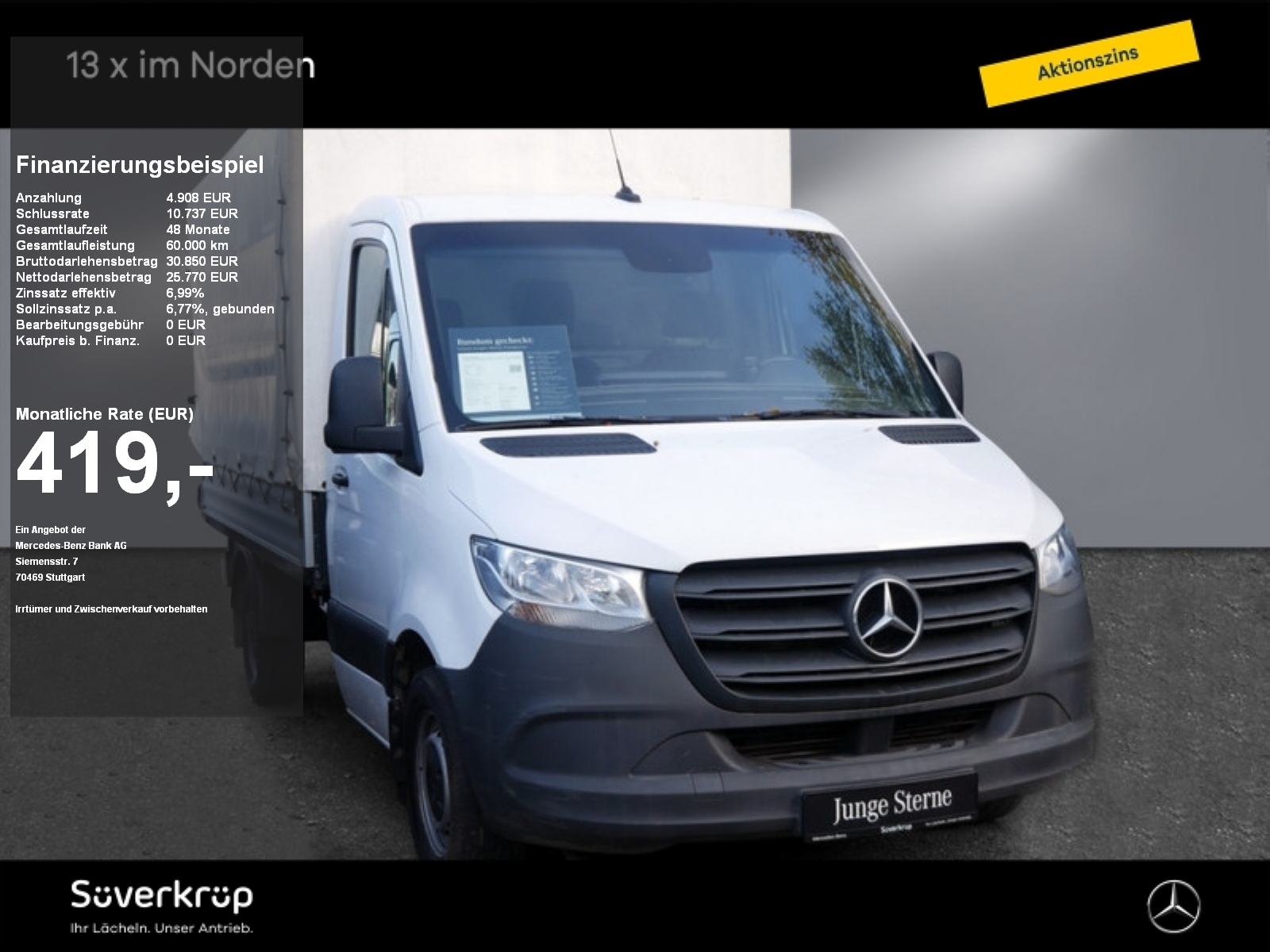 Mercedes-Benz Sprinter 316 Pritsche AHK 3,5t KLIMA MBUX 3 SITZ