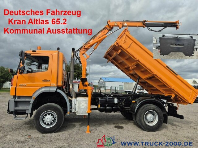 Mercedes-Benz Axor 1829 4x4 Atlas65.2 Kran Kommunal Austattung