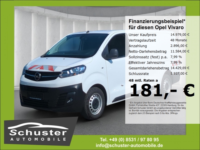 Opel Vivaro Kasten L3 3.1t Edition 2.0D*Navi Temp PDC