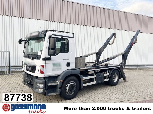 MAN TGM 18.320 4x2 BL, Hiab Tele-Absetzanlage, Funk